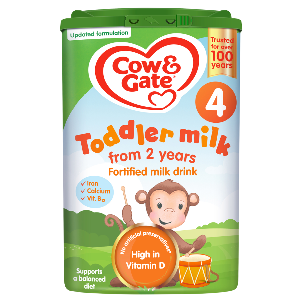 Cow & Gate Growing Up Baby Milk 4 (From 2-3 Years) - 800g (UK)