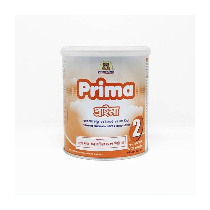 Mothers Smile Prima 2 Milk Tin (6-24m) - 400g (BD)