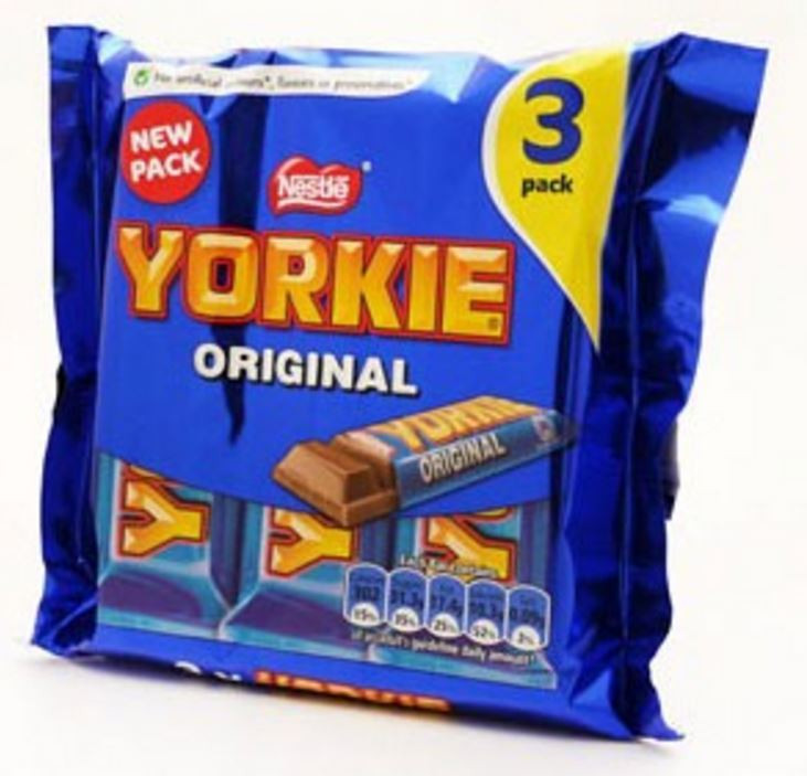 Nestle Yorkie Original Chocolate 3 Bars - 138g (Imported from UK)