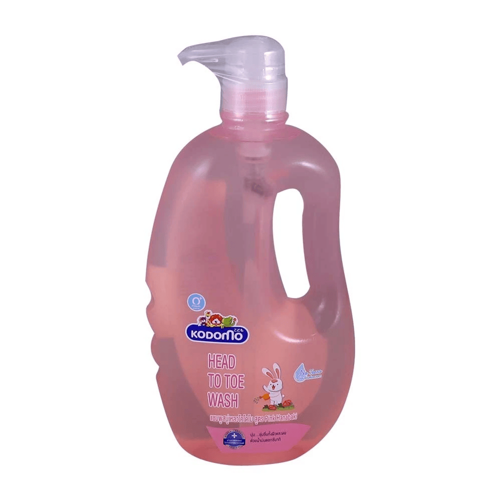 KODOMO Head to Toe Wash Pink Hanabaki - 800ml (Thailand)