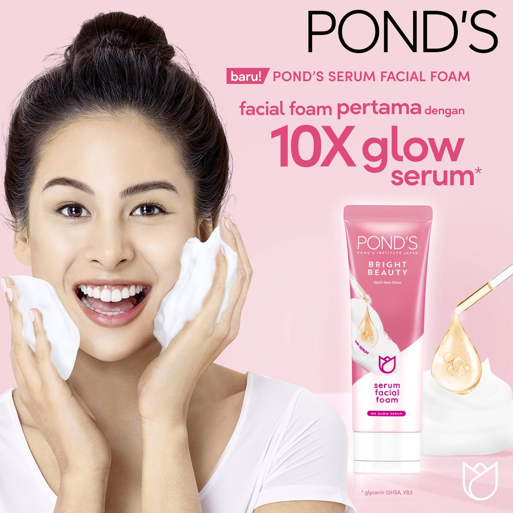 Ponds Bright Beauty Serum Facial Face Wash - 100g (Indonesia)