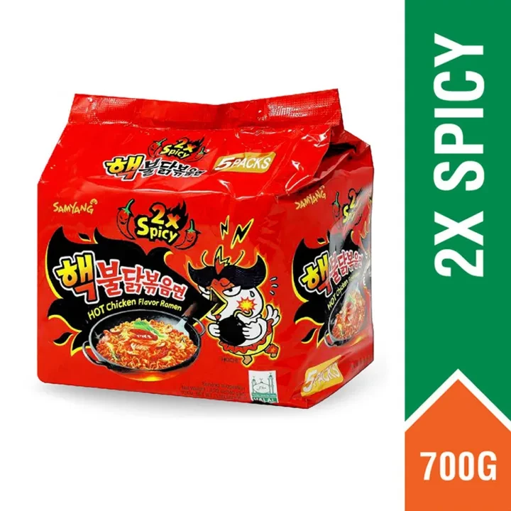 Samyang 2X Spicy Ramen 700gm (Family Pack) Korea