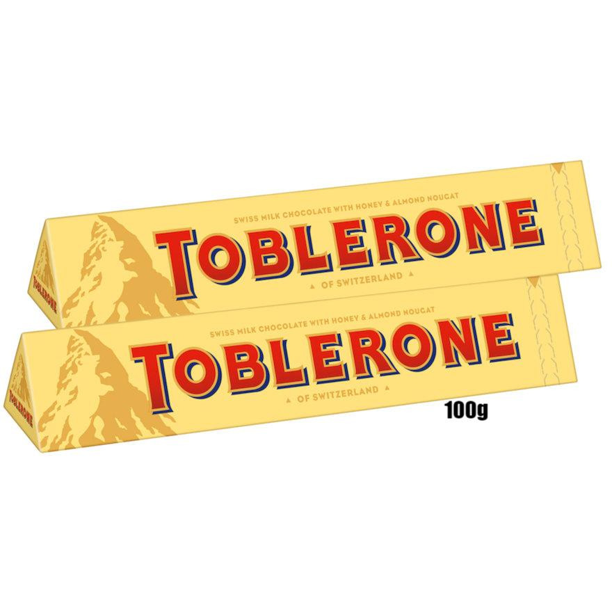 Toblerone Swiss Milk Chocolate Bar 100g (Switzerland)