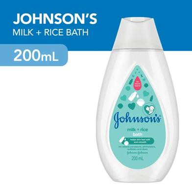 Johnsons Milk Rice Hair & Body Baby Bath - 200ml (Malaysia)