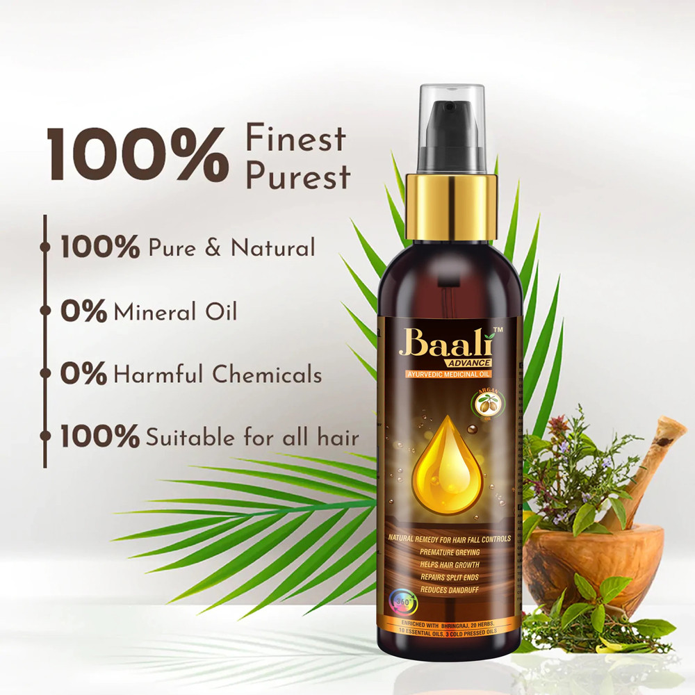 Baali Advance Ayurvedic Medicinal Hair Oil - 100ml (India)