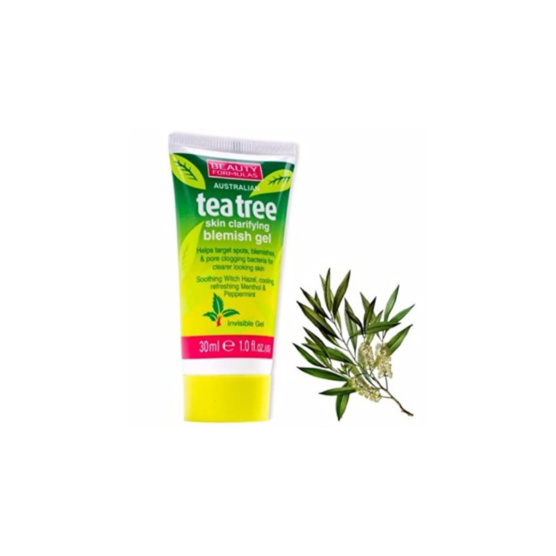 Beauty Formulas Tea Tree Skin Clarifying Blemish Gel - 30ml