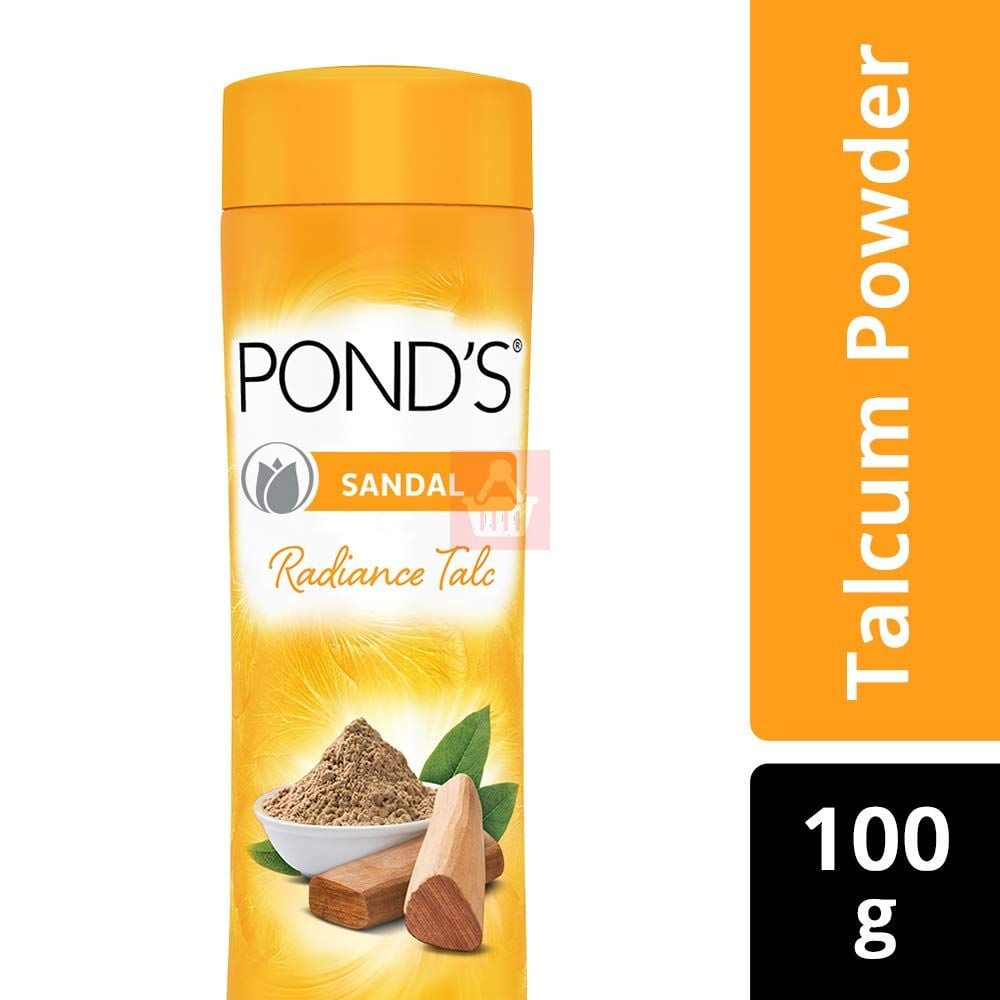 Ponds Talcum Powder - Sandal Natural Sunscreen Radiance - 100g India