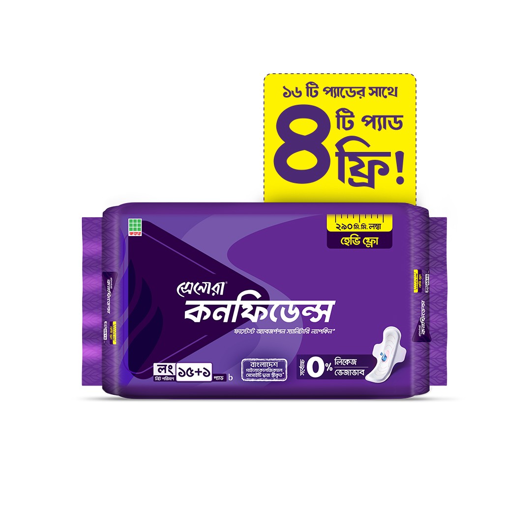 Senora Confidence Heavy Flow 290mm - 16 Pads (Buy 1 & Get 4 Pads FREE)