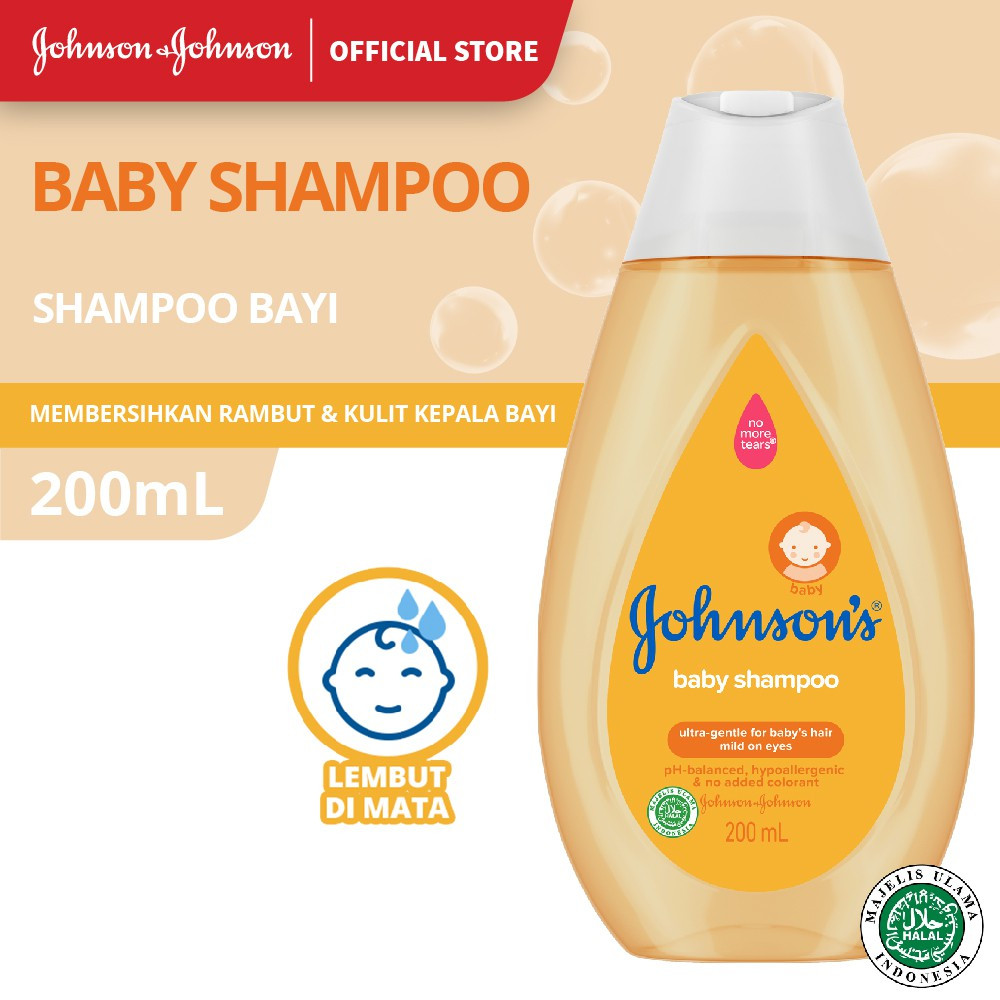 Johnsons Baby Shampoo Ultra Gentle for Baby Hair Mild- 200ml (Indonesia)