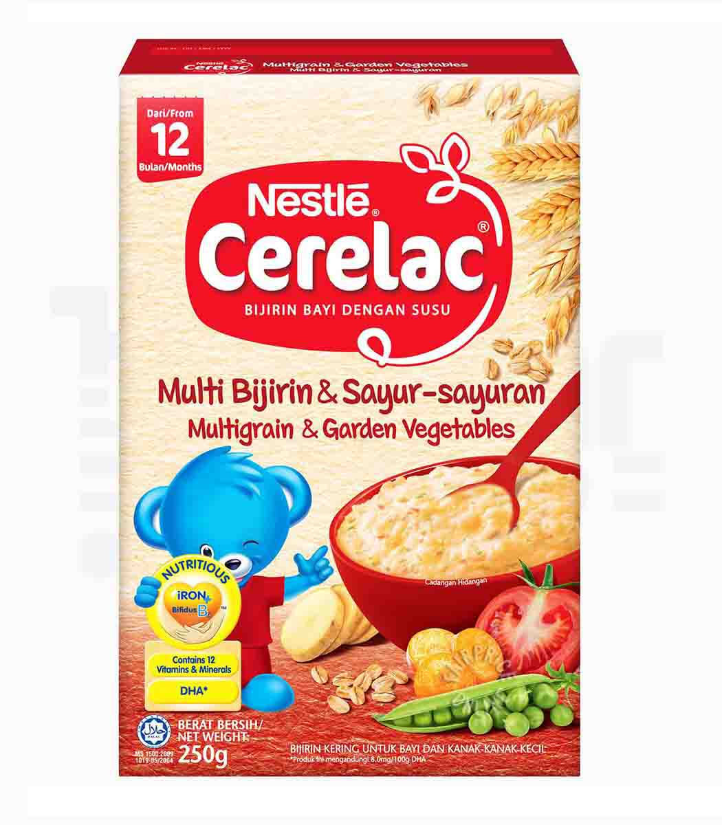 Nestle Baby Cerelac Multigrain & Garden Vegetables (12 month) - 250g (Malaysia)