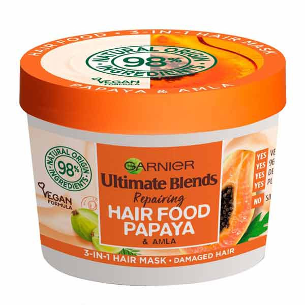Garnier Ultimate Blends Papaya & Amla Repairing Hair Mask - 390ml (Germany)