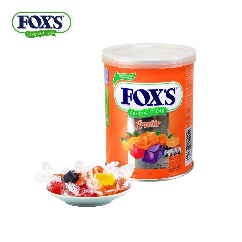 Foxs Crystal Clear Fruits Lemon Strawberry Tin Chocolate - 180g (Indonesia)