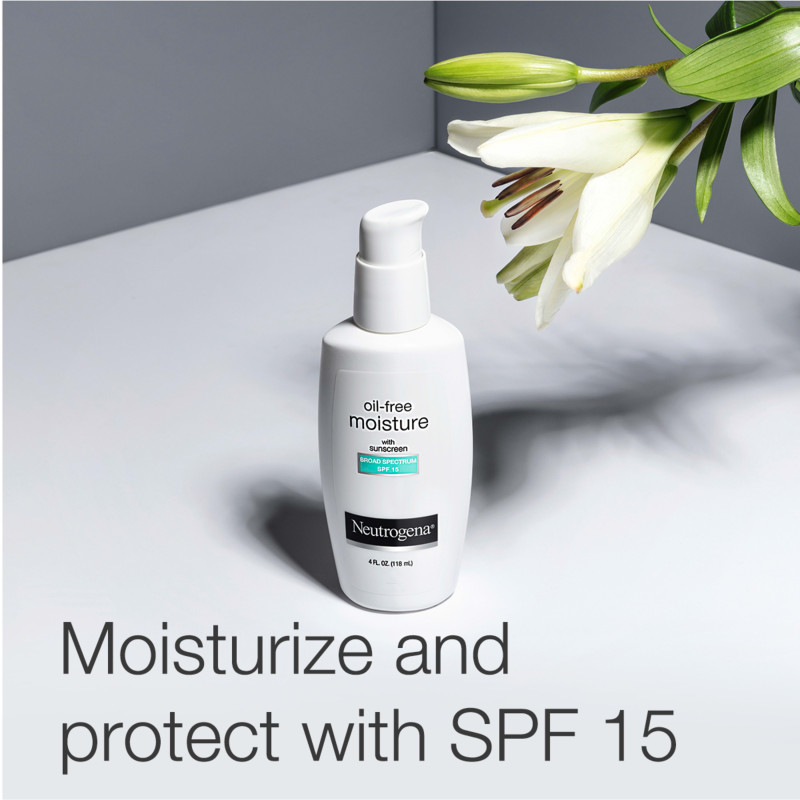 Neutrogena Oil Free Facial Moisturizer with Sunscreen SPF 15 - 118ml (USA)