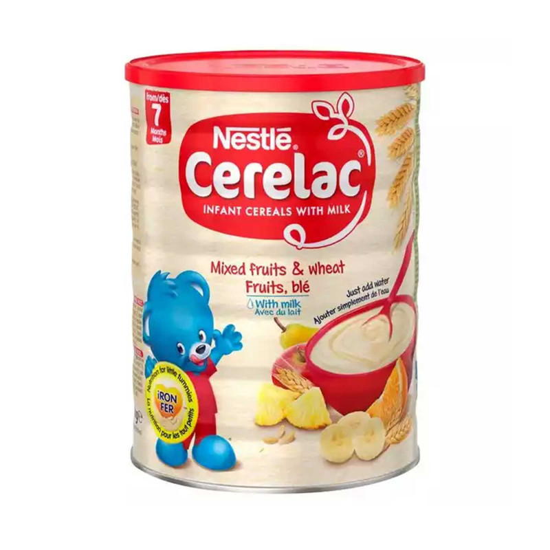 Nestle Cerelac Mixed Fruits & Wheat 7 Months+ 400G (Imported from UK)