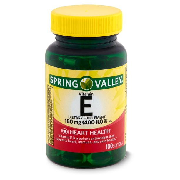 Spring Valley Vitamin E Dietary Supplement 180 mg 100 Softgels - (Canada)