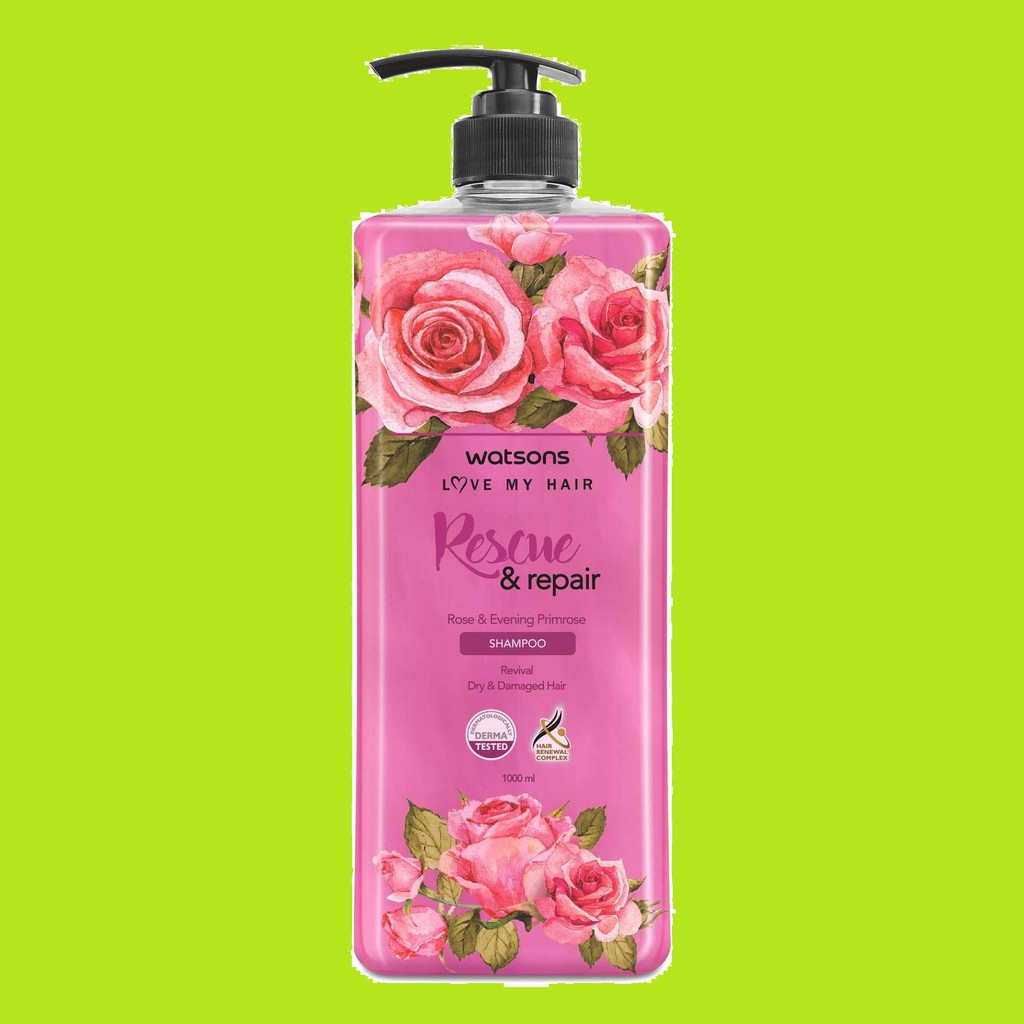 Watsons Rescue & Repair Shampoo For Damaged Hair - 1000ml (Thailand)