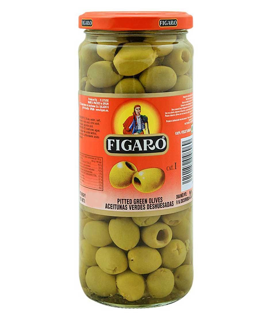 Figaro Pitted Green Olives without Stones - 160g (Spain)