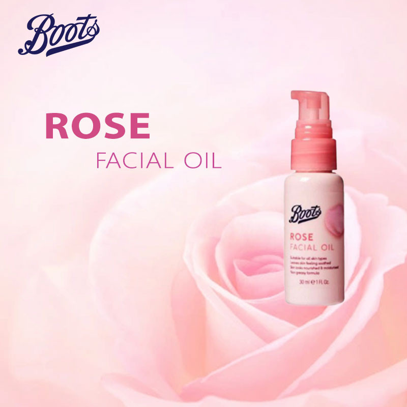 Boots Rose Facial Oil Suitable for All Skin Type - 30ml